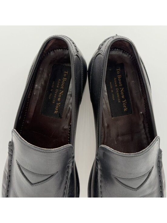 To Boot New York “Adam Derrick” Penny Loafers – Black Leather – Men’s Size 10.5 main image 4